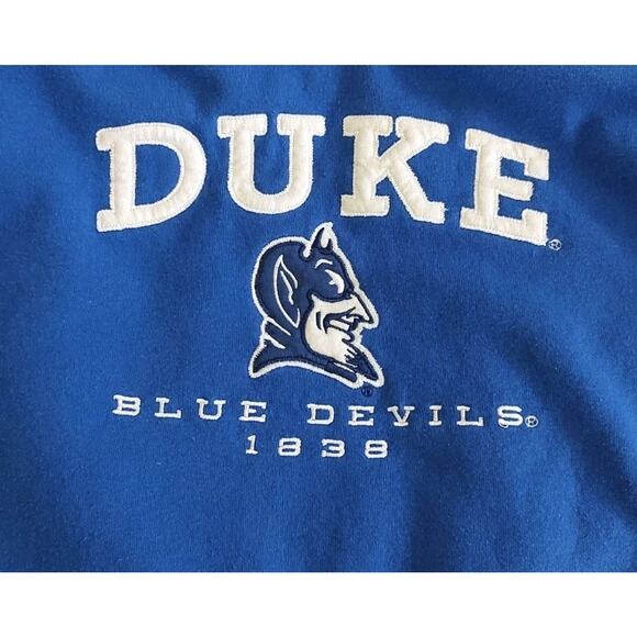 Duke Blue Devils Men's Royal Blue Embroidered Classic Hoodie Sweatshirt XL - Picture 2 of 7